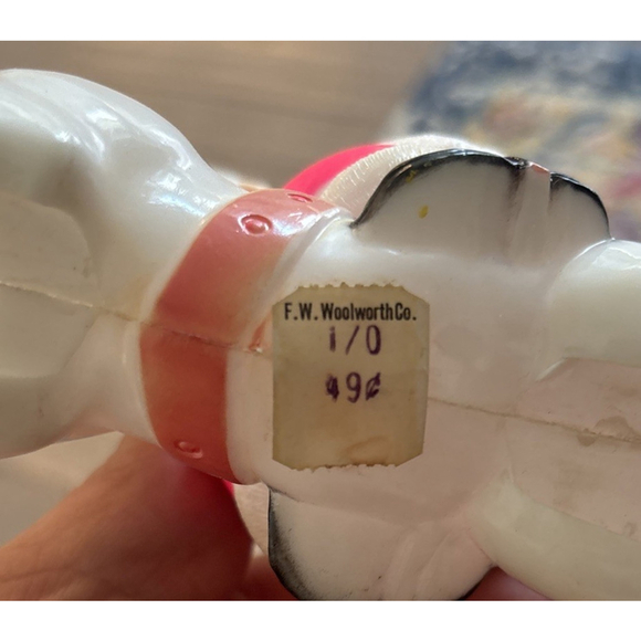 Rare Vintage Santa & Reindeer Glass Christmas Ornament – Retro Holiday Decoratio - Picture 7 of 7